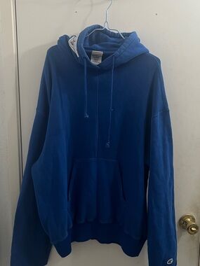 VETEMENTS x Champion SS17 Blue Oversized Hoodie Women’s Medium Fits M-L